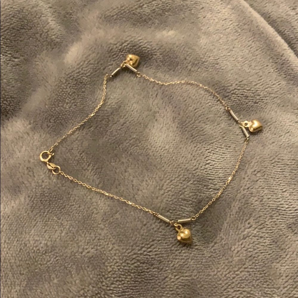 14k hold anklet
